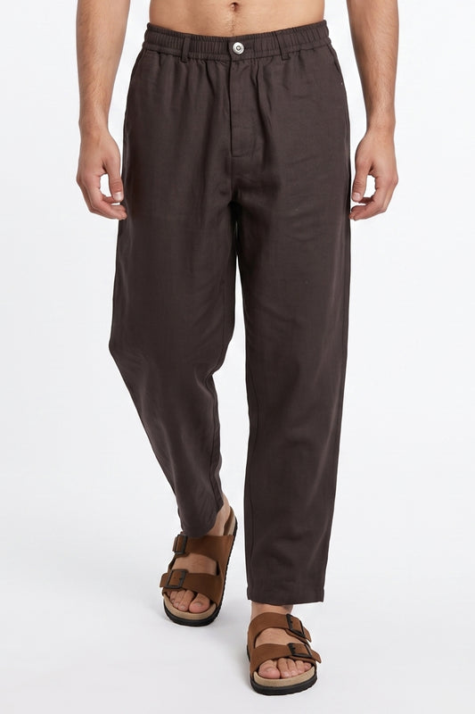 Sea Green Relaxed Lenin Trousers