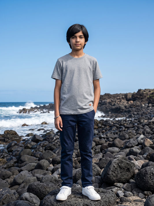 Boy's Solid Short Sleeve T-Shirt
