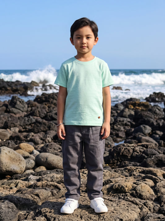 Boy's Solid Short Sleeve T-Shirt