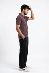 Pastel Dusty Acid Washed Polo T-shirt for Men