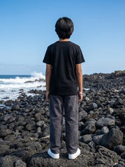 Black Washed T-Shirt for Kids