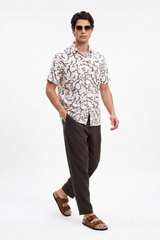 Sea Green Relaxed Lenin Trousers