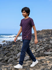 Boys washed plain t-shirt