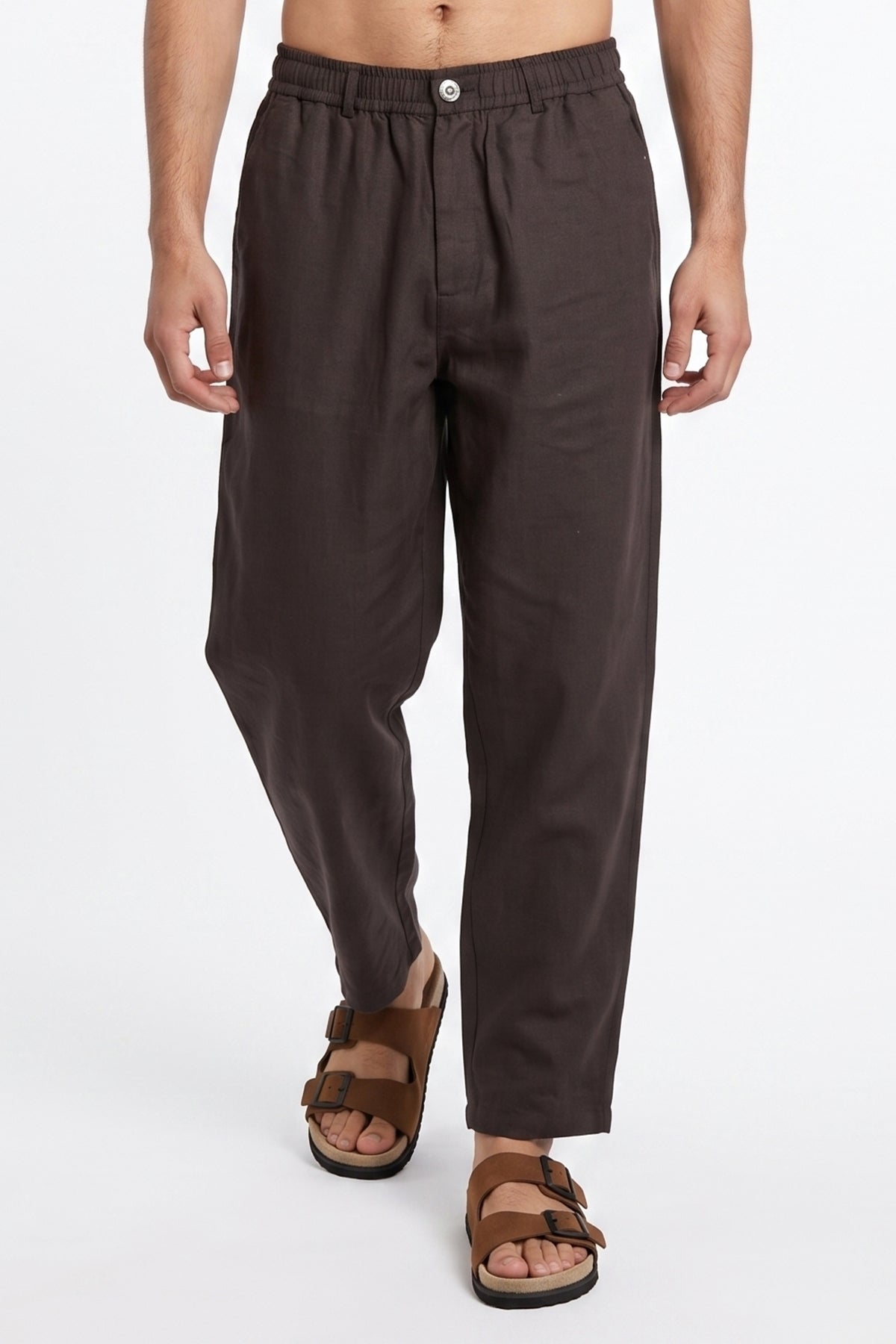 Sea Green Relaxed Lenin Trousers