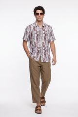 Khaki Relaxed Lenin Trousers