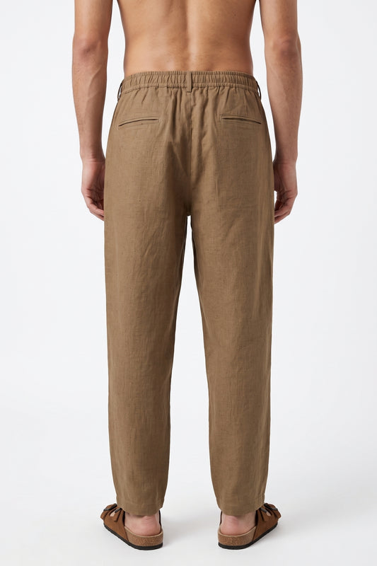 Khaki Relaxed Lenin Trousers
