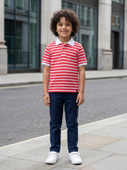 Boys stripped polo shirt