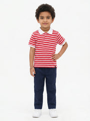 Boys stripped polo shirt