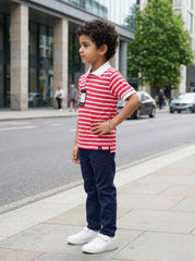Boys stripped polo shirt