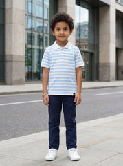 Boys stripped polo shirt