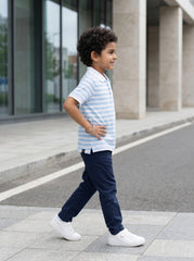 Boys stripped polo shirt