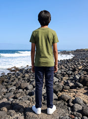 Boys washed plain t-shirt