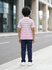 Boys stripped polo shirt