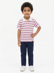 Boys stripped polo shirt