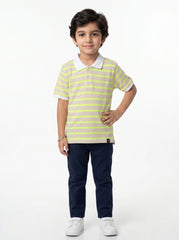 Boys stripped polo shirt