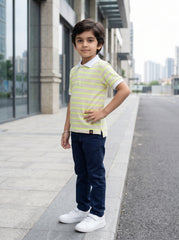 Boys stripped polo shirt