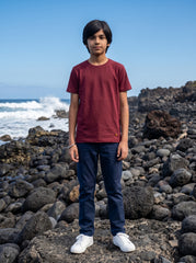 Boys washed plain t-shirt