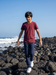 Boys washed plain t-shirt