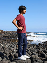 Boys washed plain t-shirt