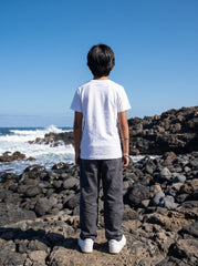Boys washed plain t-shirt