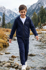 Navy Hoodie & Jogger Track Suit for Kids