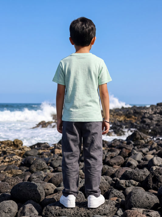 Boy's Solid Short Sleeve T-Shirt