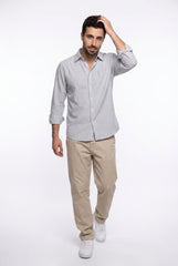Blue & White Striped Shirt for Men