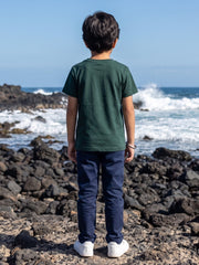 Boys washed plain t-shirt