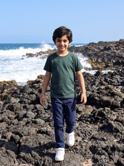 Boys washed plain t-shirt