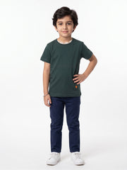 Boys washed plain t-shirt