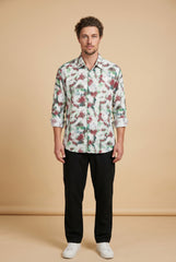 Off-White Discharge Printed Shirt for Men