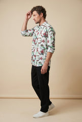 Off-White Discharge Printed Shirt for Men