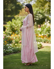 Pink Embroidered Palazzo Set for Women