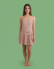 Lime Printed Blouse for Women