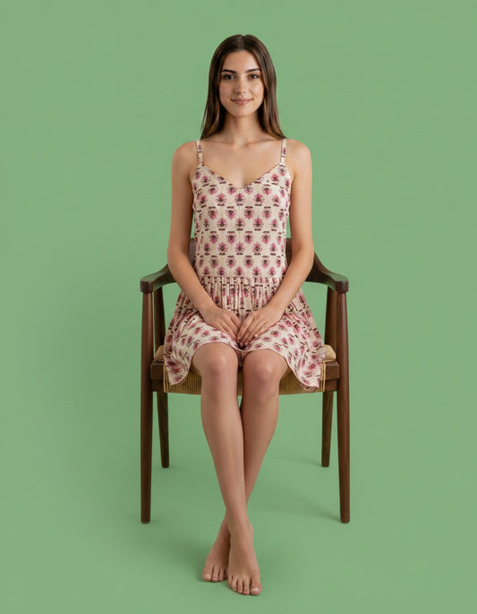Lime Printed Blouse for Women